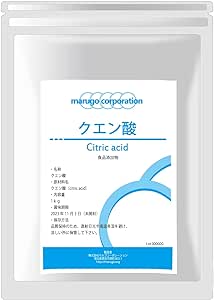 【材料(1杯分)】
水または炭酸水: 200ml
クエン酸: 小さじ1/4(約1g)
はちみつまたはシロップ: 大さじ1(お好みで)
レモン果汁: 小さじ1
氷: 適量

【作り方】
1:グラスに水または炭酸水を注ぎます。
2:クエン酸を加え、よくかき混ぜます。
3:レモン果汁とお好みではちみつを加えてさらに混ぜます。
4:氷を入れて冷やし、完成です。

【ポイント】
クエン酸の酸味が強いので、甘さを調整しながらお好みの酸味に仕上げましょう。疲労回復やリフレッシュしたいときにおすすめです。